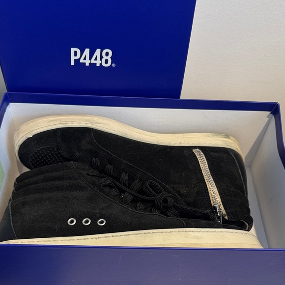 P448 Other - NIB P448 Black and black and shimmery High-Top Sneakers size 39